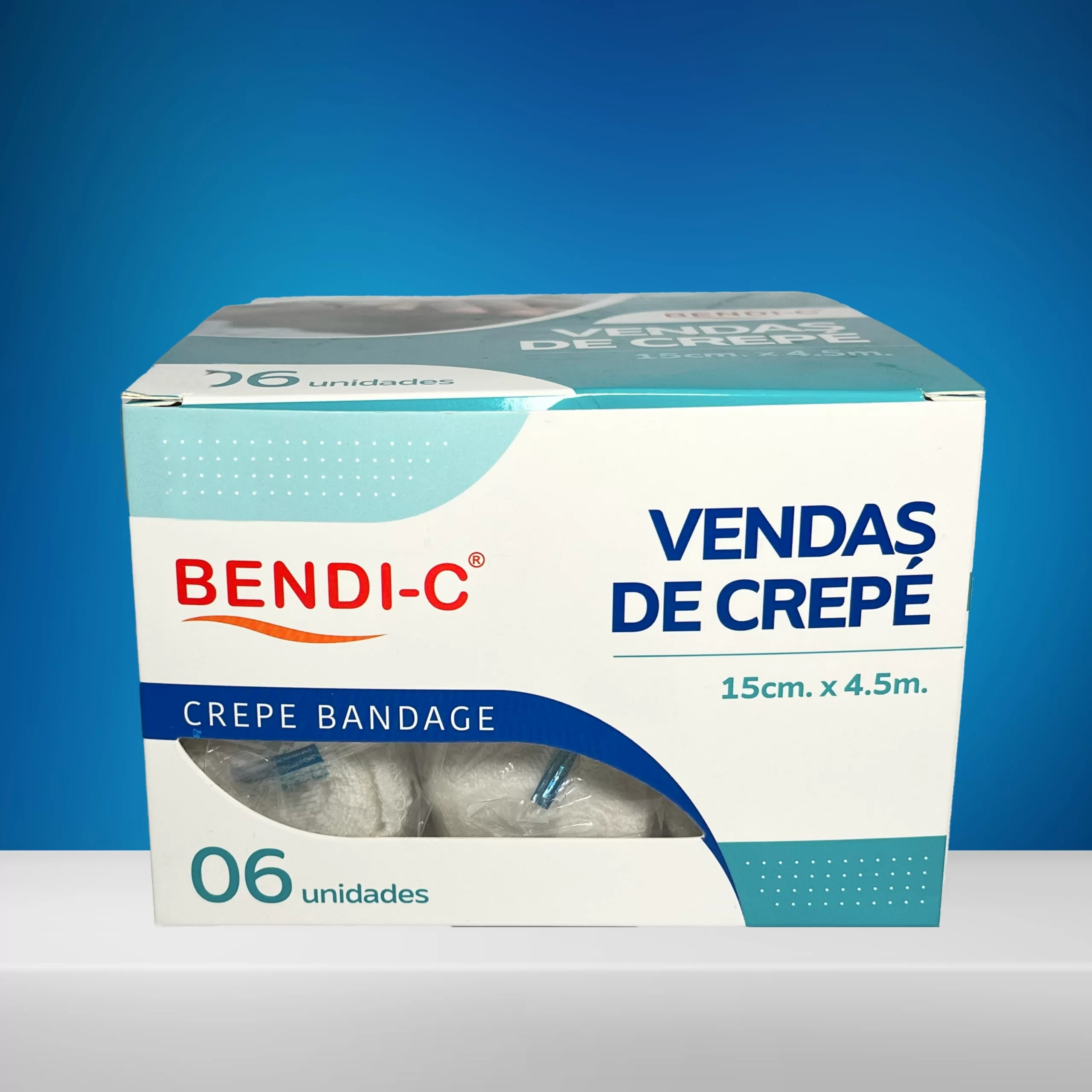 VENDA DE CREPE O DE GASA 15CM X 4.5M – BENDI-C