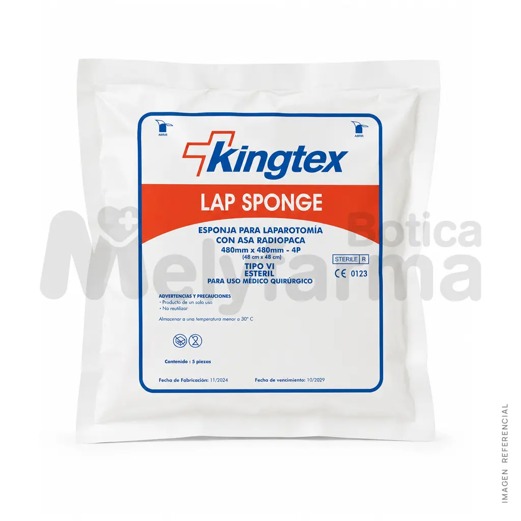 Compresa de Gasa 48 x 48 x 5 Und. - KINGTEX