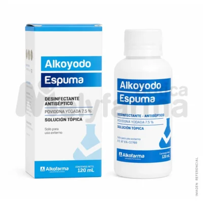 Alkoyodo Espuma 7.5% 120 ml - ALKOFARMA