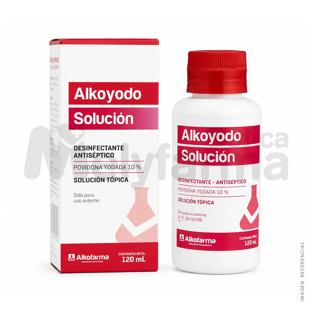 Alkoyodo Solución 10% 120 ml - ALKOFARMA