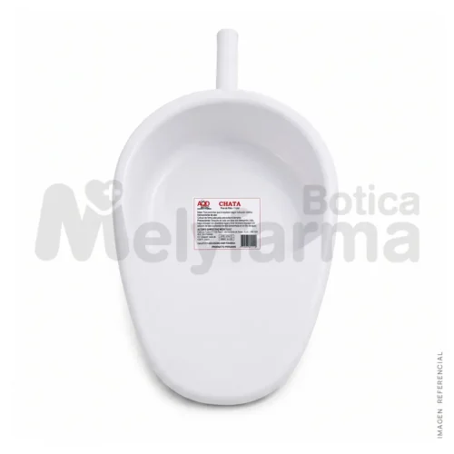 Chata de plástico Pico de Pato Blanco - AQD MEDIC