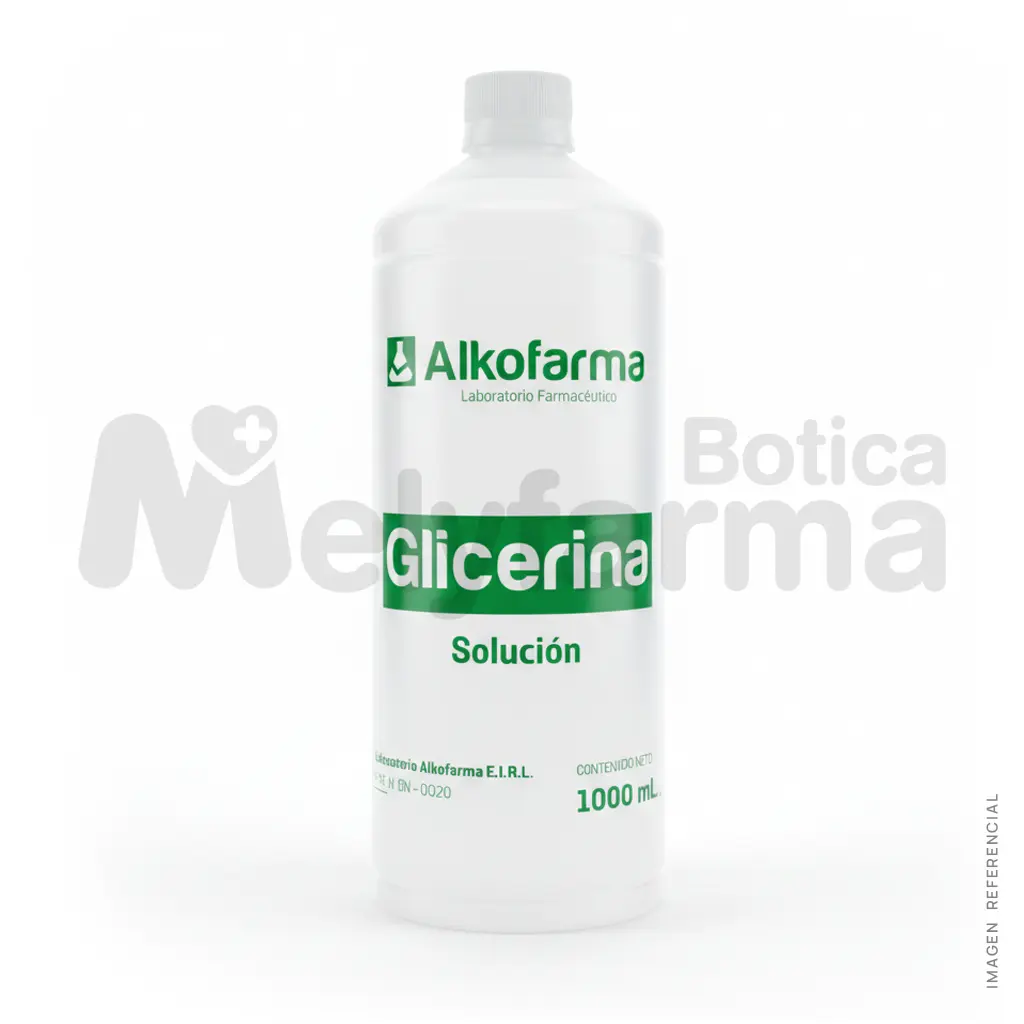 Glicerina x 1000 ml - Alkofarma | Melyfarma Glicerina de 1Lt - ALKOFARMA