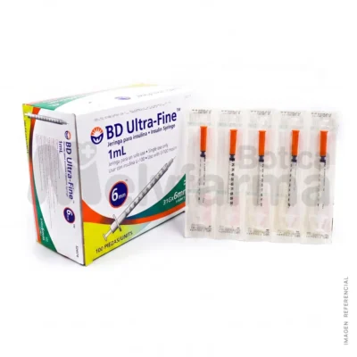 Jeringa para Insulina 1.0ml (Emp. Individual) - BD Ultra Fine