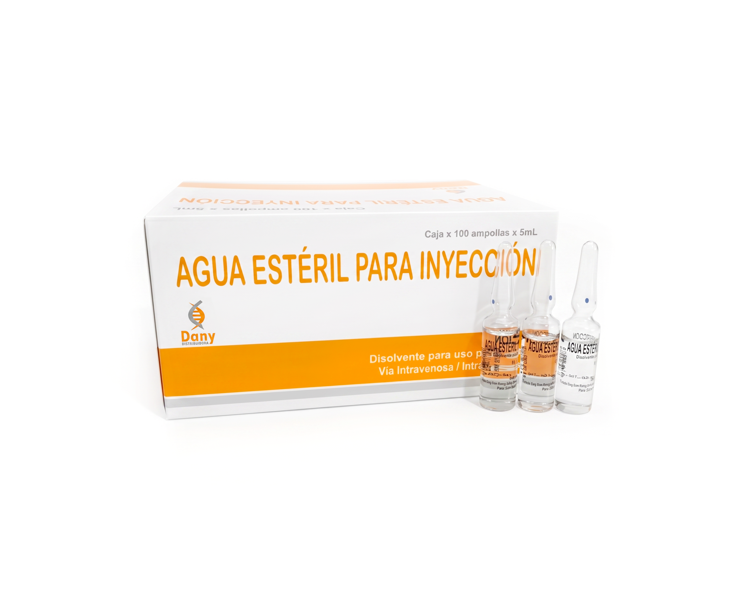 Agua estéril para inyección 5ml. - DANY