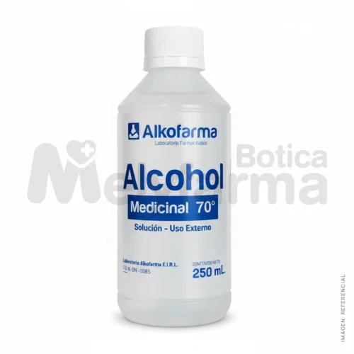 Alcohol Medicinal 70% Frasco 250 ml ALKOFARMA