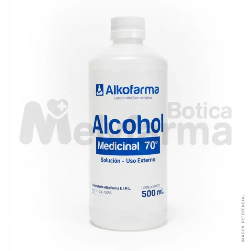 Alcohol Medicinal 70% Frasco 500 ml ALKOFARMA