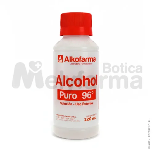 Alcohol Puro 96% Frasco 120 ml ALKOFARMA