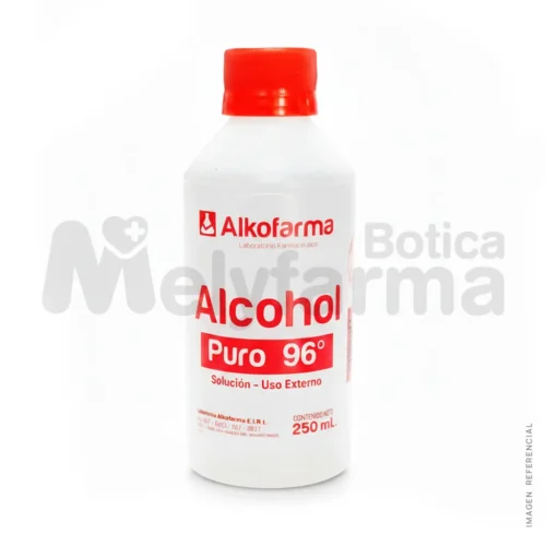 Alcohol Puro 96% Frasco 250 ml ALKOFARMA
