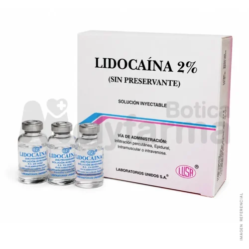 Lidocaína 2% (Sin Perseverante) 20 ml. - LUSA