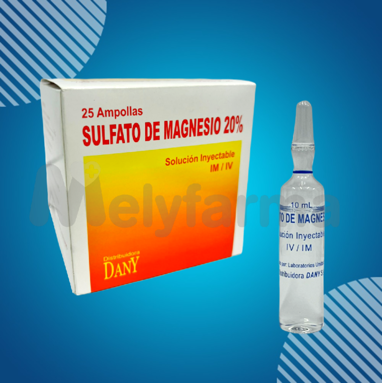 Sulfato de Magnesio 20% 10 ml. - Dany | Melyfarma Sulfato de Magnesio 20% 10 ml. - Dany