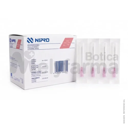 Aguja Hipodérmica de 18G x 1 1-2 - NIPRO