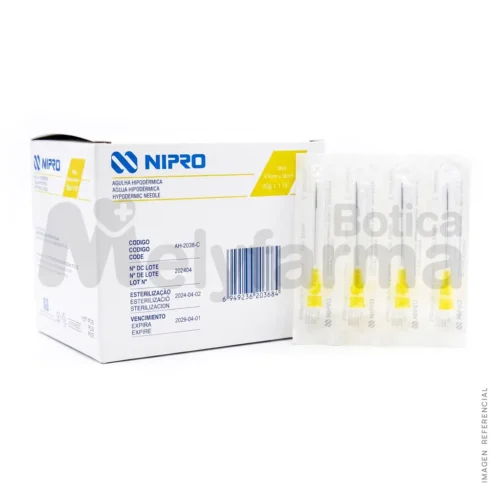 Aguja Hipodérmica de 20G x 1 1-2 - NIPRO