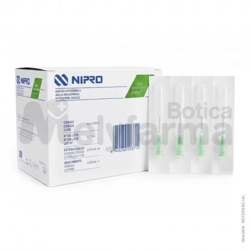 Aguja Hipodérmica de 21G x 1 - NIPRO