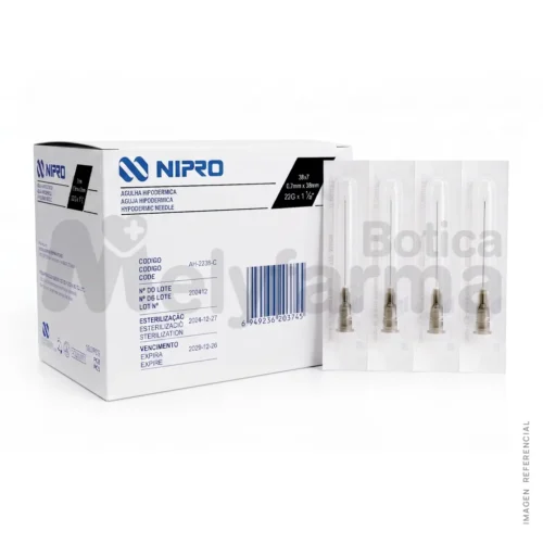 Aguja Hipodérmica de 22G x 1 1-2 - NIPRO