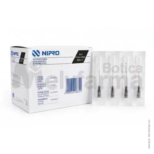 Aguja Hipodérmica de 22G x 1 - NIPRO