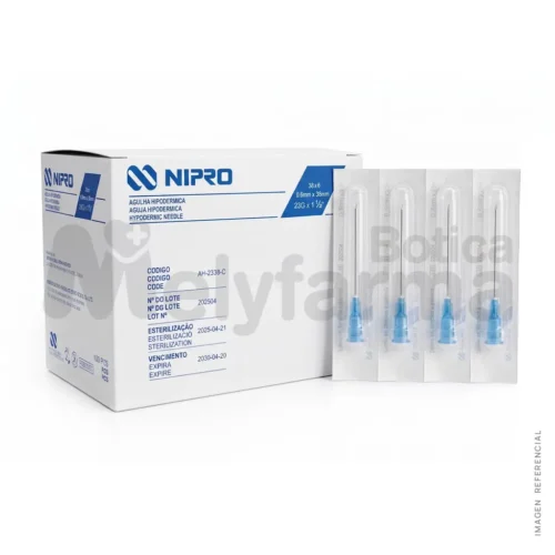 Aguja Hipodérmica de 23G x 1 1-2 - NIPRO