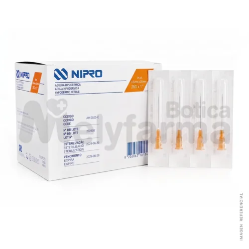 Aguja Hipodérmica de 25G x 1 - NIPRO