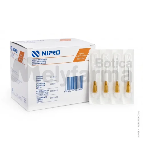 Aguja Hipodérmica de 26G x 1-2 - NIPRO
