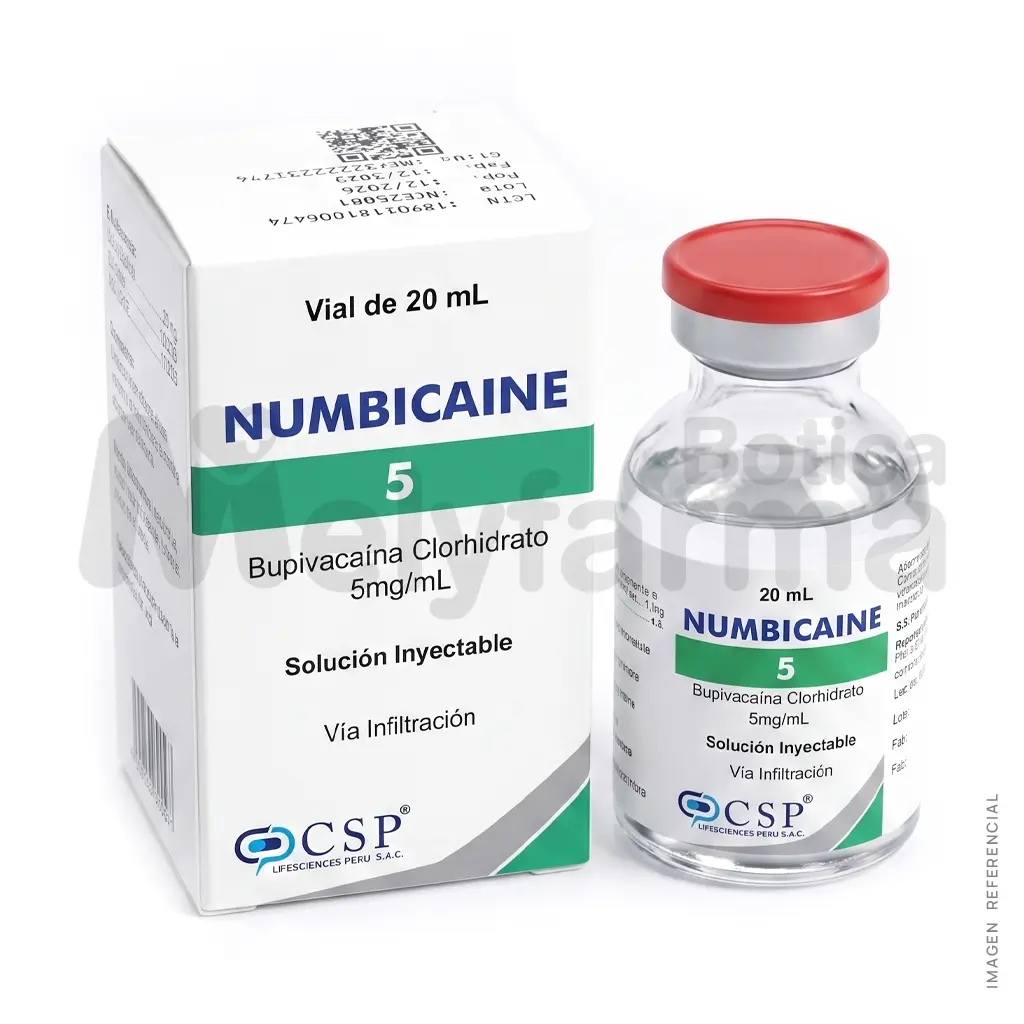 Bupivacaina Clorhidrato 5mg-ml x 20ml - CSP