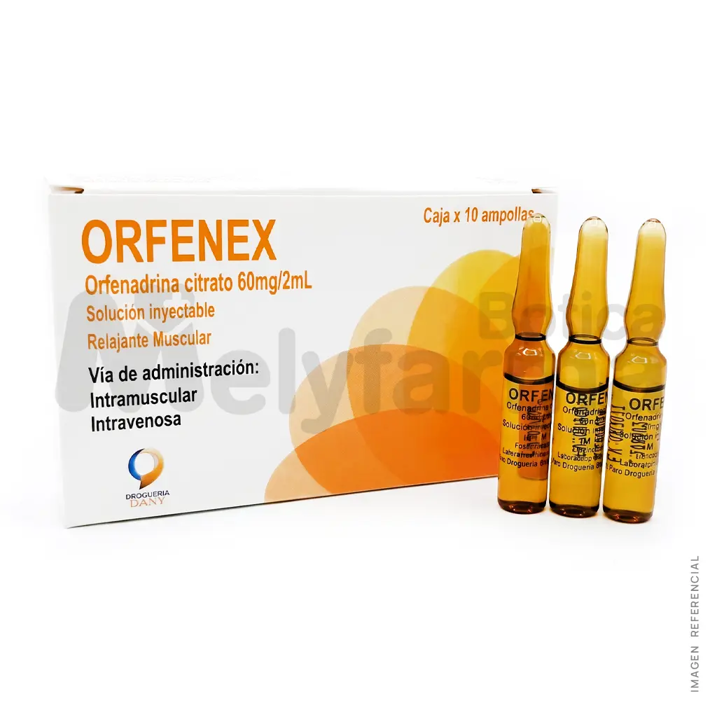 Orfenadrina Citrato (Orfenex) 60mg-2ml - DANY