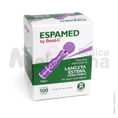 Lanceta para Glucómetro base redonda 30G - ESPAMED