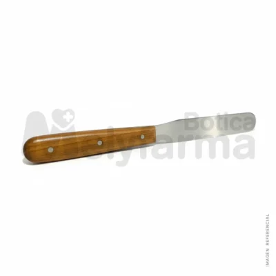 Espátula de aluminio con mango de madera - NACIONAL