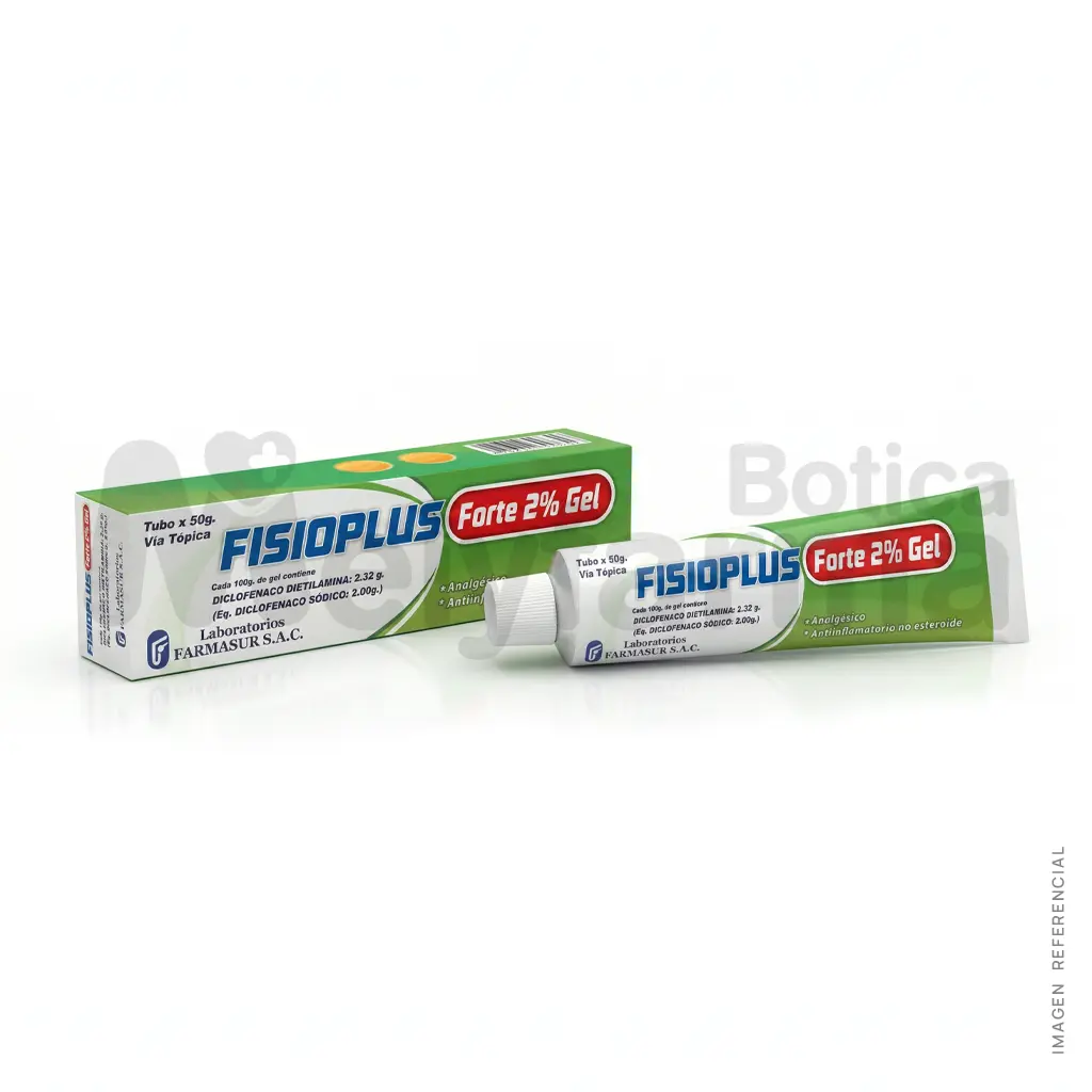 Fisioplus Forte 2% Gel - FARMASUR